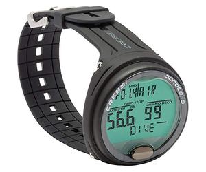 CRESSI Donatello Diving Computer - Professional Wrist Diving and Apnea Dive Computer, Black/Silver, One Size, Unisex Adult