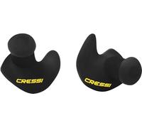 CRESSI Dry Ear Plugs Black - Silicone Ear Plugs, Ideal for Preventing Water from Entering While Swimming, Black, One Size, Adult