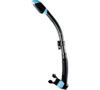 CRESSI Dry Snorkel - Unisex Premium Dry Snorkel for Diving/Apnea/Snorkeling, Black/Blue, One Size