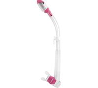 CRESSI Dry Snorkel - Unisex Premium Dry Snorkel for Diving/Apnea/Snorkeling, Clear/Pink, One Size