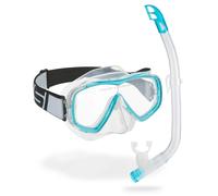 Cressi - Crg1B Unisex Child C/Set Estrella Vip Jr Clear/Lime JUnisexor Snorkeling/Diving Combo Set - Transparent/Aquamarine, Unisex