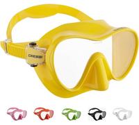 Cressi F1 - Frameless Diving Mask F1 - Snorkel Mask, Adult Unisex - Anti-Fog Glass Lens - Silicone Skirt Comfort - Yellow - One Size