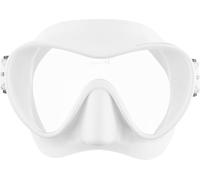 Cressi F1 - Frameless Diving Mask F1 - Snorkel Mask, Adult Unisex - Anti-Fog Glass Lens - Silicone Skirt Comfort - White - One Size