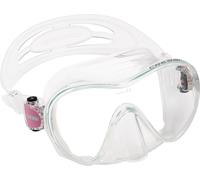 Cressi F1 Frameless Masks, Clear/Clear/Pink