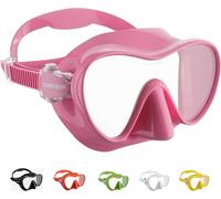 Cressi F1 Frameless Snorkel Mask for Adults, Diving Mask, 100% Silicone | Scuba Mask, Snorkel Set Adults, Frameless Build, Single-Lens View, Tempered Glass Lens, Snorkeling Mask Adult