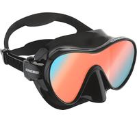 CRESSI F1 Mask Black Ultravision Blue Lens - Frameless Mask for Diving and Snorkeling, Black Ultravision Blue Lens, One Size, Unisex