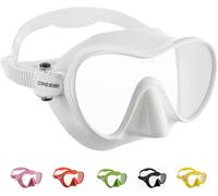 CRESSI F1 Mask White - Frameless Mask for Diving and Snorkeling, White, One Size, Unisex