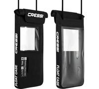 Cressi Float Case Floating Dry Phone Case Black 7'' - Waterproof Protective and Floating Smartphone Case, Black, 7'', Unisex