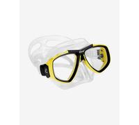 Cressi Focus Diving Goggles white yellow with clear lenses