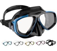 Cressi Focus Scuba Diving Optical Lenses Available Mask - Blue