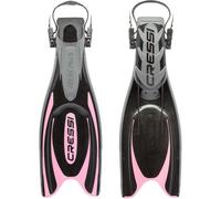 Cressi Frog Plus Open Heel Scuba Dive Fins (Made in Italy), Blue/Pink, XS/S-4.5/5.5