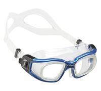 Cressi - Crg1B Unisex Adult Galileo Goggles Swi mming Goggles With Tempered Glass Lenses - Transparent/Blue Nery, Unisex