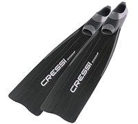 Cressi Gara 2000 HF Fins Black, Unisex Freediving Long Blade Fins High Performance, 44/45 (10/11)