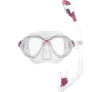 Cressi Girl's Marea and Minidry Snorkelling Combo Set - Clear/Pink