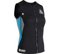 CRESSI Guardian Lady Neoprene Zipper Vest Black/Aquamarine 2mm M/3 - Double-lined 2mm Neoprene Vest with Zip, for Swimming, Snorkeling and other Water Sports, Black/Aquamarine, M/3, Women's