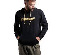 Cressi Unisex Hoodie, Black/Yellow, XL EU