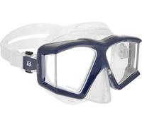 CRESSI Horizon Mask Clear/Blue Navy - Unisex Mask for Diving and Snorkeling Equipped with 4 Separate Tempered Glass Lenses for Uninterrupted Panoramic Vision, Clear/Blue Navy