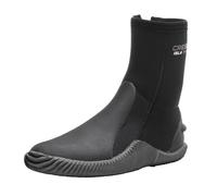 Cressi Isla W/Sole Boots Black/Red 5mm M_UK 7/7.5_EU 40/41 Unisex Diving Neoprene Boots with Rubber Soles