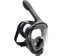 CRESSI Java Full Face Mask Black/Black L/Xl-Unisex Full Face Snorkel Mask, Ultra Clear Anti Fog Lens, 100% Silicone, Snorkel Dry with Safety Valves,