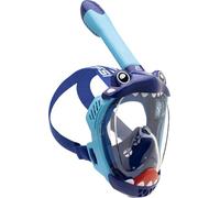 CRESSI Kiddy Kids Full Face Mask Azure/Blue/Blue White - Full Face Mask Designed Specifically for Children, Anti Fog, Exhalation Valve and Dry Snorkel