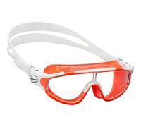 Cressi Kid's Baloo Premium Swim Goggle - Orange/White - Clear Lens, 2-7 Years