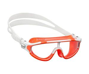 Cressi Kid's Baloo Premium Swim Goggle - Orange/White - Clear Lens