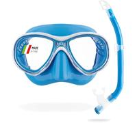 Cressi Kids' C Estrella VIP Jr Clear/Lime Junior Snorkeling/Diving Combo Set