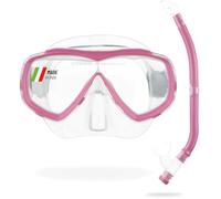 Cressi Kids' C Estrella VIP Jr Clear/Lime Junior Snorkeling/Diving Combo Set