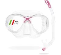 Cressi Kids' C Estrella VIP Jr Clear/Lime Junior Snorkeling/Diving Combo Set