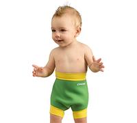 Cressi Kids Reusable Swim Nappy Thermal Swimwear - Green/Yellow, Medium/3 - 8 Months