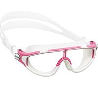Cressi Kids' Baloo Swimming Goggles, Pink/White, Clear Lens