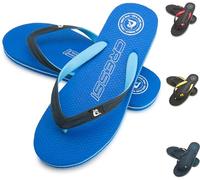 Cressi Leaf Flip-Flop - Unisex Flip-Flops for Beach and Pool - Azure, 9/10UK