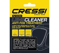CRESSI Lens Cleaning Cloth - Single dose degreasing cloth, very powerful for removing grease and silicones from diving mask lenses, White, 8 g, Unisex