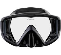 CRESSI Liberty Triside Mask - Panoramic 3 Glass Mask for Diving and Snorkelling, Black/Graphite, One Size, Unisex Adult
