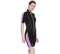 Cressi Lido Lady Shorty Wetsuit - Women's Shorty Wetsuit for Snorkelling, Swimming and Water Sports, in 2mm Ultra Stretch Neoprene