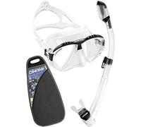 Cressi Matrix and Dry Snorkel Combo Set - Clear/Black