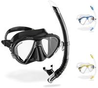 Cressi Matrix and Gamma Combo Diving Snorkelling Set - Black