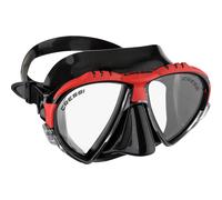 Cressi Matrix Mask - Diving, Apnea and Snorkeling Mask - Soft Silicone, Black/Red