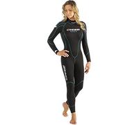 Cressi Maya Lady Monopiece Wetsuit - Women's Monopiece Wetsuit for Snorkelling, Swimming and Water Sports, 2.5mm Ultra Stretch Neoprene, Black/Aquamarine, XL