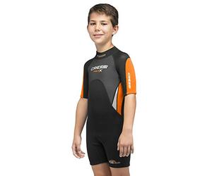 Cressi Med X Jr Wetsuit 2.5mm - Junior Shorty Wetsuit for Snorkelling and Diving in Temperate Waters