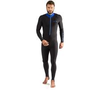 Cressi Men's 1mm One piece wetsuit Skin, Black Blue, L/4 UK