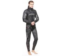 Cressi Men's Apnea Freediving/Spearfishing Wetsuits Premium Soft Neoprene, Camouflage Grey/Green, XL/5