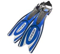 Cressi Men's Cressi Frog Plus Open Heel, Blue/Silver, L XL UK 10 11 -EU 44 47