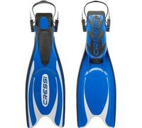 Cressi Men's Frog Plus Open Heel, Blue/Silver, L XL UK 10 11 -EU 44 47