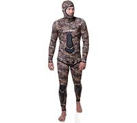 Cressi Men's Katana Man 2 Two-Piece Wetsuit in 5mm Neoprene for Freediving and Fishing, Light Brown, XXXL