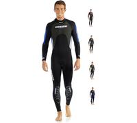 Cressi Men's Morea 3 mm Neoprene Wetsuit - Black/Blue, 2X-Large/Size 6