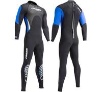 Cressi Men's Morea 3 mm Neoprene Wetsuit - Black/Blue, X-Large/Size 5