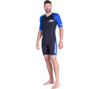 Cressi Mens Tiburon Man Monopiece 2 Mm Shorty Wetsuit, Black / Blue, XL EU