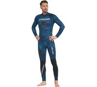 Cressi Men's Tokugawa Man Monopiece 3mm One-Piece Wetsuit Neoprene, Camouflage Blue, Man