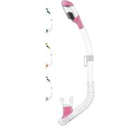 Cressi Mini Dry Snorkel - Clear/Pink